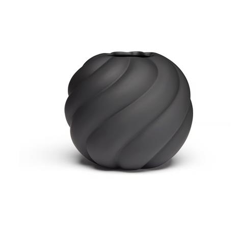 Cooee Design Twist Ball maljakko 12 cm, musta