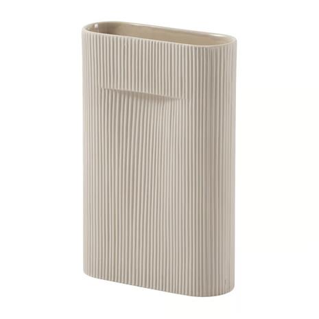 Muuto Ridge maljakko, 35 cm, beige