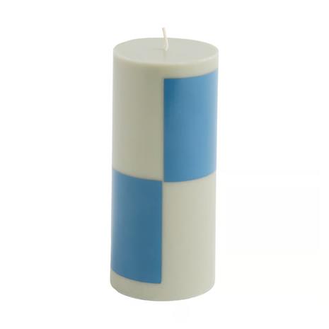 HAY Column Candle pöytäkynttilä small 15 cm Grey-blue