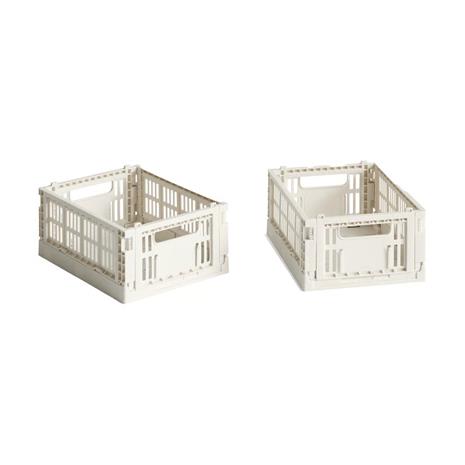 HAY - Set of 2 Colour Crate Mini - Off White