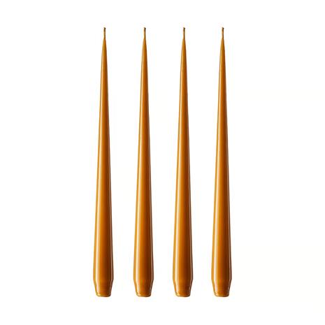 ester & erik Taper Candles Lacquer 32 cm 4-pack, Dark Saffron