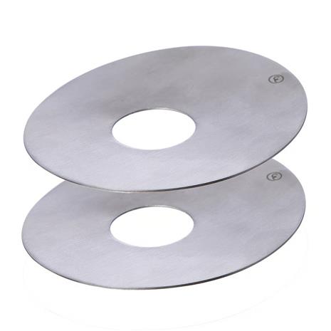 ERNST Candle Ring Brushed Metal 2-pack