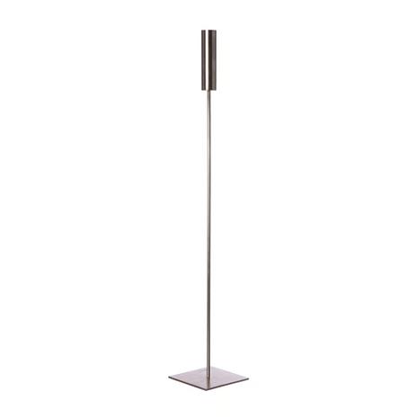 ERNST Candlestick Brushed Aluminium H60 cm