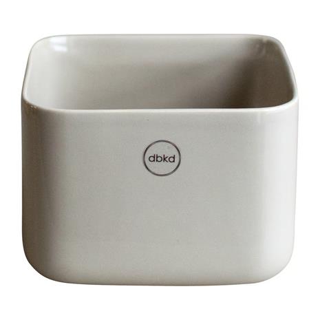 DBKD Cube Plant Pot, Shiny Mole