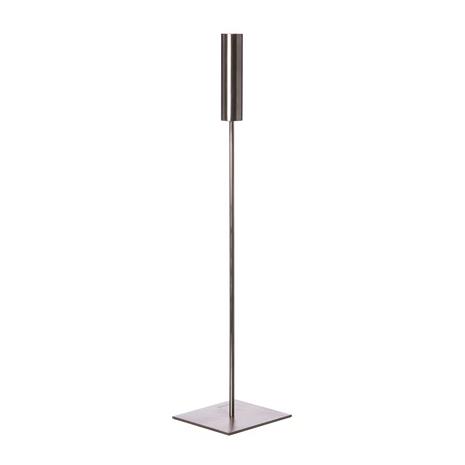 ERNST Candlestick Brushed Aluminium H45 cm