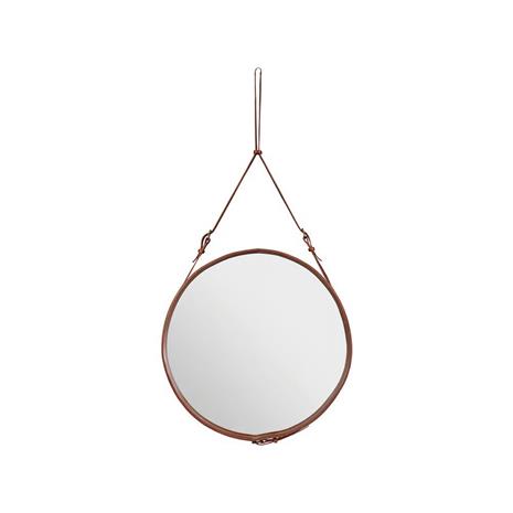 Gubi Adnet pyöreä peili Brown, large