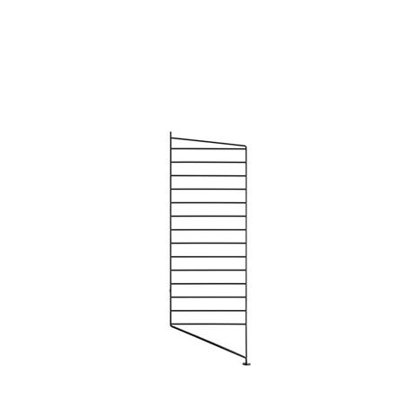 String String lattiakaide musta, 85x30cm, 1 kpl