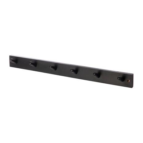 ERNST Hook Rail 6 Knobs, Black