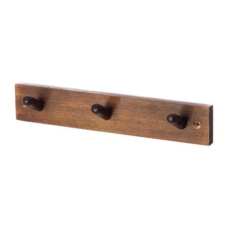 ERNST Hook Rail 3 Knobs, Brown