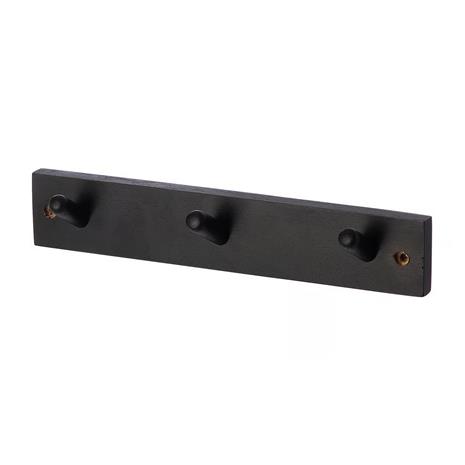 ERNST Hook Rail 3 Knobs, Black