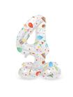 Folat BV - Standing Foil Balloon Joyful Party Number 4 - 72cm