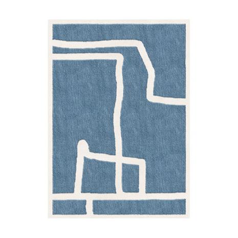 Layered Gotland Klint villamatto Cornflower blue 180x270 cm