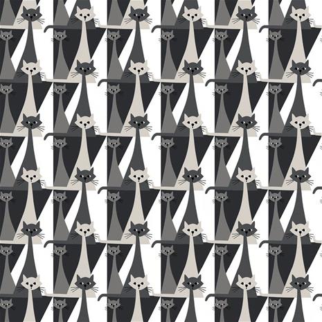 Arvidssons Textil Kitty kangas Harmaa