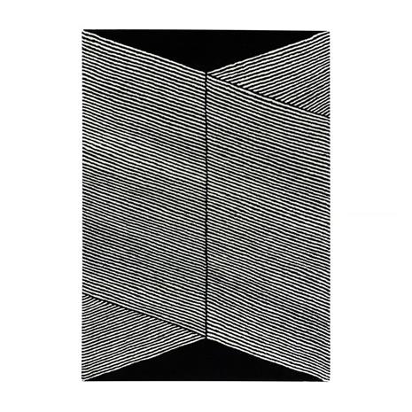 NJRD Rectangles-villamatto, musta 170x240 cm