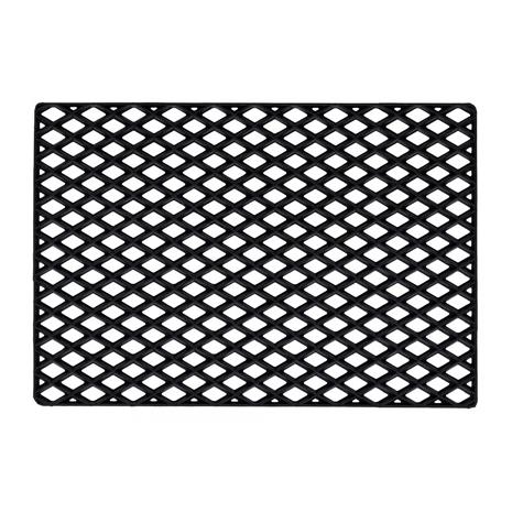 Dixie Black grid ovimatto 45 x 75 cm