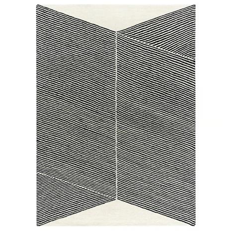 NJRD Rectangles-villamatto, luonnonvalkoinen 200x300 cm