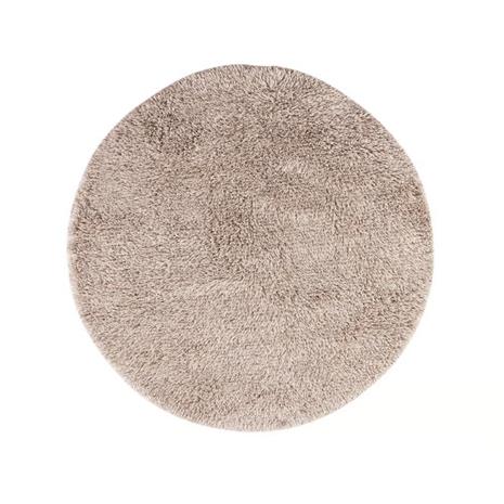 Kateha Shaggy matto pyöreä White/grey, 220 cm