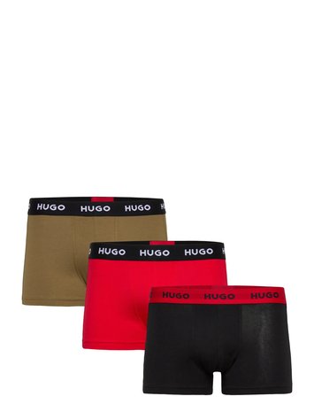 HUGO Trunk Triplet Pack Bokserit Black HUGO