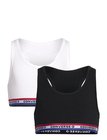 Converse 2T-2Pk Bralettes Tops T-shirts Sports Tops White Converse
