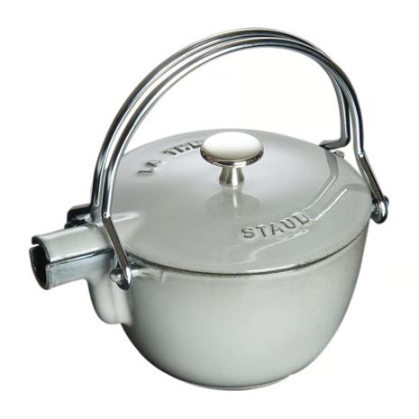 Staub Pyöreä Teekannu Valurautaa 1,15 L, Harmaa