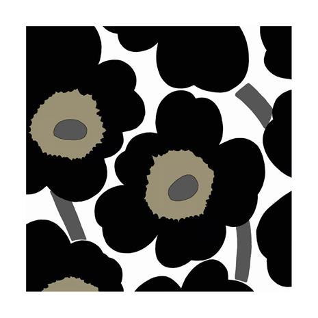 Marimekko Unikko servetti 33x33 cm 20 kpl Black-White