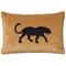 Chhatwal & Jonsson Embroidered Black Panther Cushion Cover 40x60 cm, Masala Yellow – kuva 7