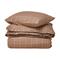 Lexington Checked Lyocell/cotton Vuodesetti 220x220 Cm /valkoinen - Vuodevaatesarjat Puuvilla Ruskea - 12430017-2910-S305 – kuva 3