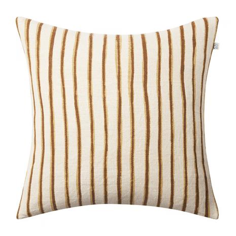 Chhatwal & Jonsson Jaipur Stripe Tyynynpäällinen 50x50 Cm Khaki/ - Koristeyynyt & Suojukset Pellava Taupe - CC670111-21