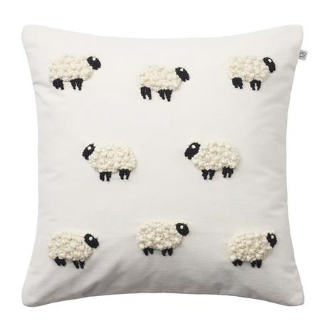 Chhatwal & Jonsson Sheep Tyynynpäällinen Ivory 50x50 Cm - Koristeyynyt & Suojukset Villa Norsunluu - CC900102-20V