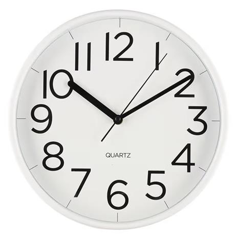 Tiempo 30 cm seinäkello äänettömällä mekanismilla - Valkoinen