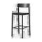 &Tradition Betty TK15 Bar Chair baarituoli 75 cm Mustalakattu saarni-musta pellava – kuva 1