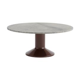 Muuto Midst-sohvapöytä Harmaa marmori-tummanpunainen, ä˜90 cm