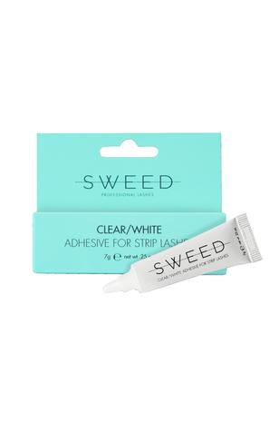 Sweed Lashes - Clear/White Adhesive For Strip Lashes
