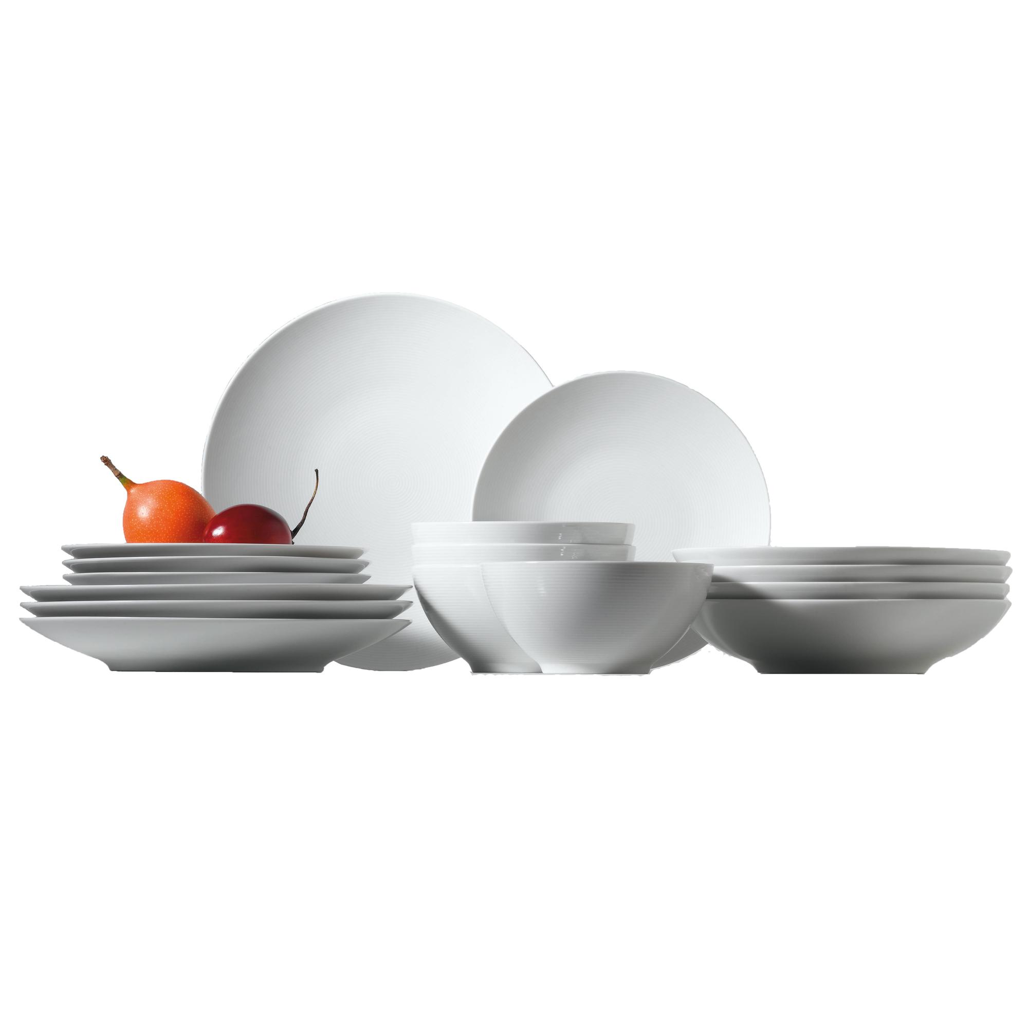 Rosenthal Loft Ruoka-astiasto 16-osainen - Astiastot & Starttiastiastot Posliini Valkoinen - 11900-800001-18733