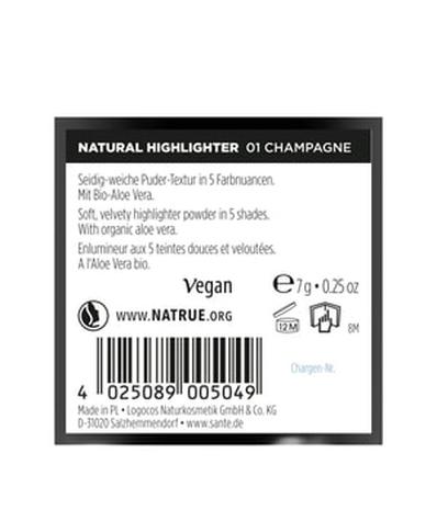 Sante Natural Highlighter Highlighter 7 g Nr. 01 - Champagne