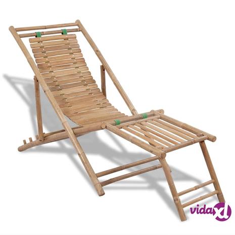 vidaXL Bambu Aurinkotuoli Rahilla
