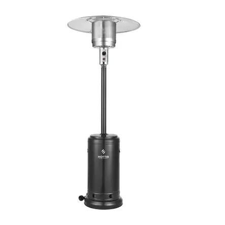 Hottia Cylinder terassilämmitin musta 13000W, kaasu