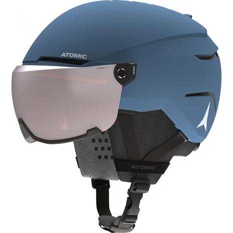 Atomic Savor Visor, laskettelukypärä visiirillä, junior, sininen