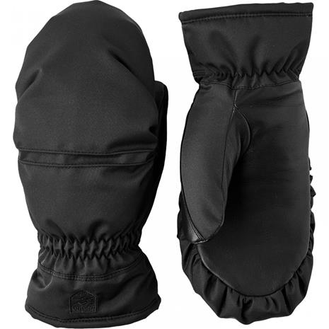 Hestra Primaloft Leather, laskettelurukkaset, naisten, musta – kuva 1/2