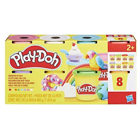 Play-Doh Rainbow 8 Pack Solid 680G