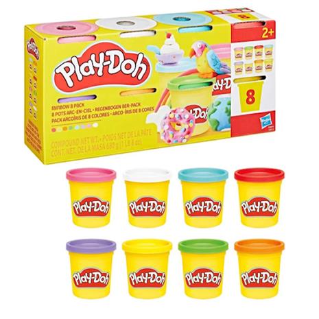 Play-Doh Rainbow 8 Pack Solid 680G