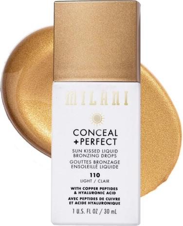 Milani Conceal + Perfect Sun Kissed Liquid Bronzing Drops Light 1