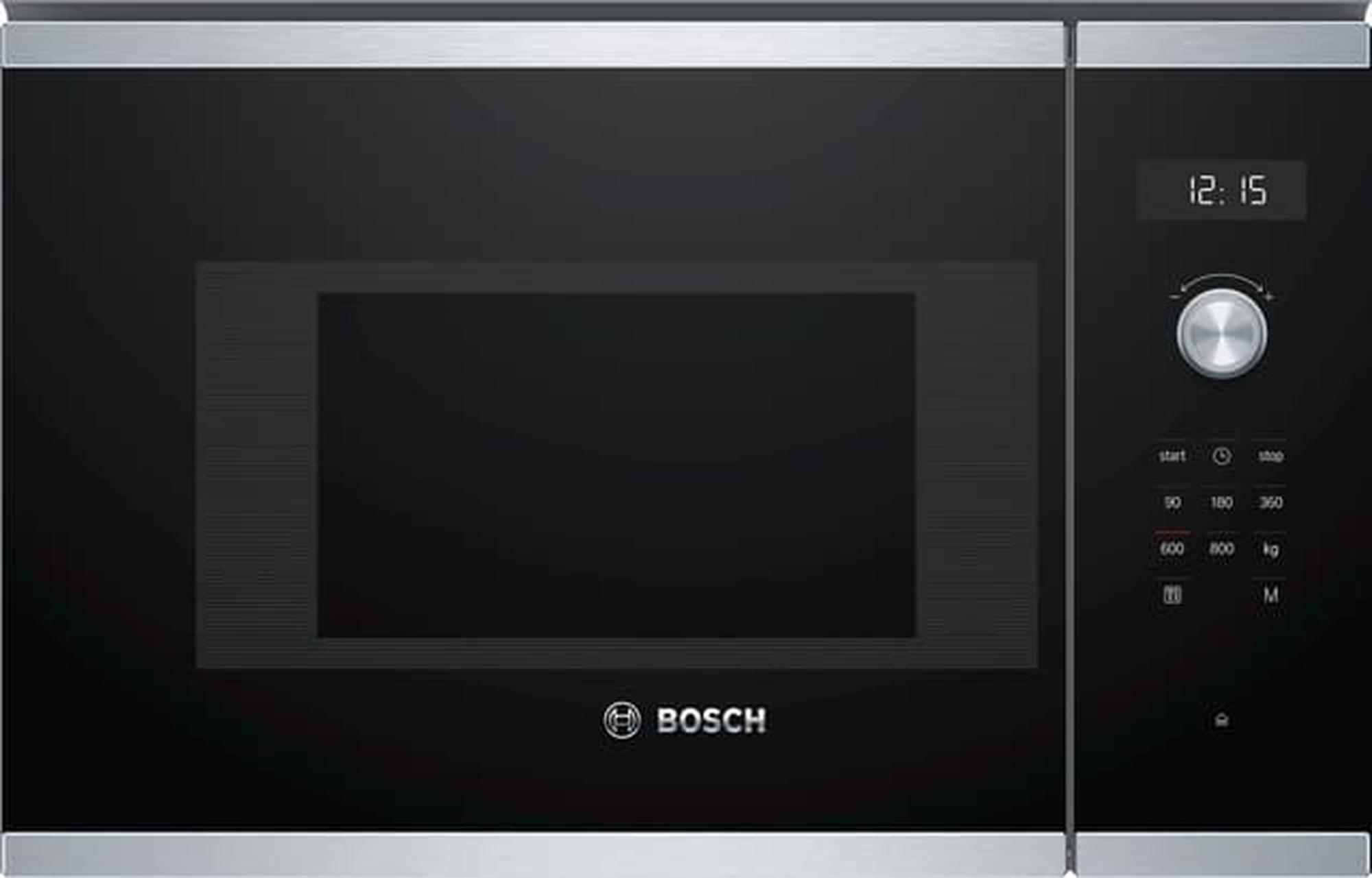 Bosch-sarja | 6 BFL524MS0 Sisäänrakennettu yksitoiminen mikroaaltouuni 20 litraa 800 wattia ruostumatonta terästä