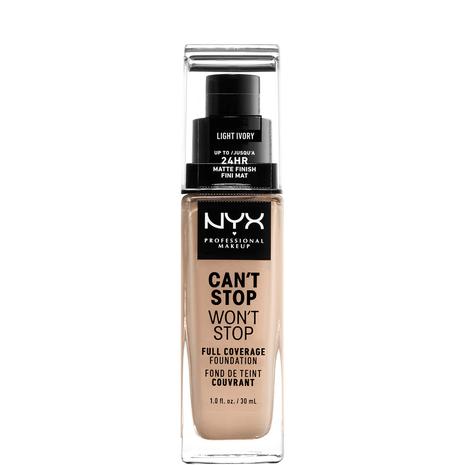 NYX Professional Makeup Cant Stop Wont Stop Foundation 04 Light Ivory