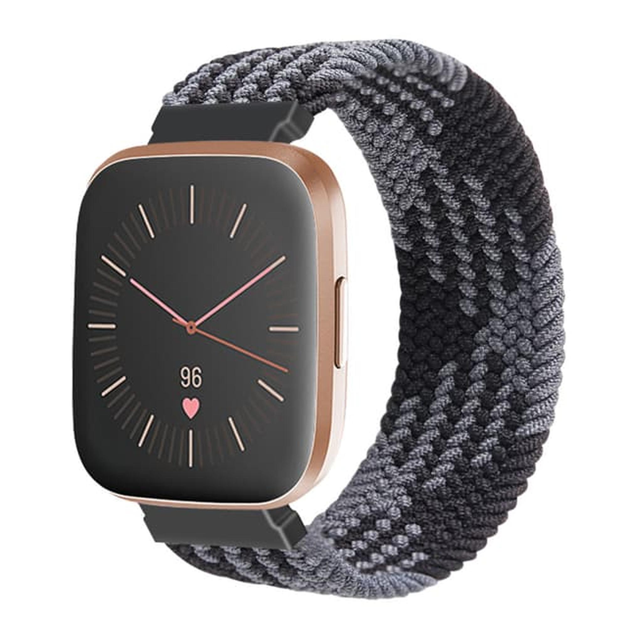 Musta silikoninen ranneke Fitbit Versa 2/Lite -älykellolle