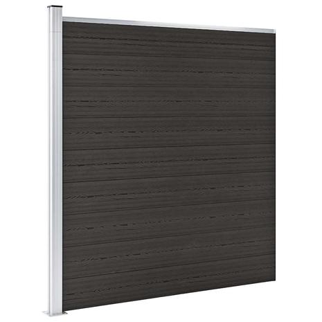 vidaXL Aitapaneeli WPC 175x186 cm musta – kuva 8/8