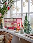 Bloomingville Edward Calendar W/Light Home Decoration Christmas Decoration Advents Candles Red Bloomingville