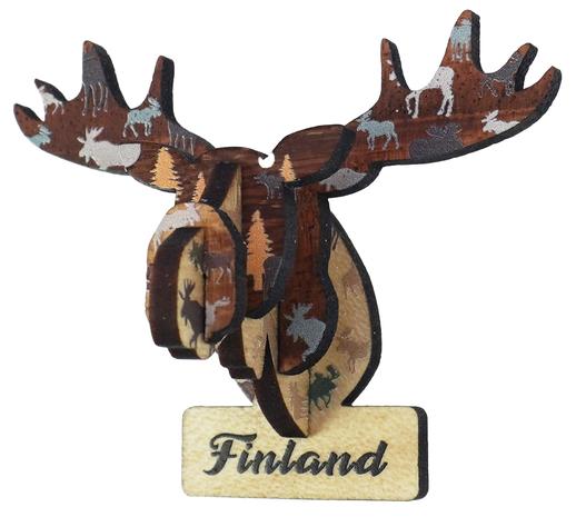 HT HIRVEN Pä?ä? 3D PUUMAGNEETTI – kuva 1/1