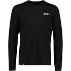 Mons Royale Cascade Merino Base Layer, fleecepusero, miesten, musta