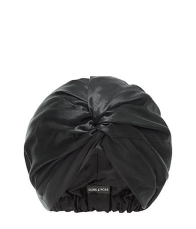 Dore & Rose Premium Silk Bonnet Black Pyyhe 1 kpl